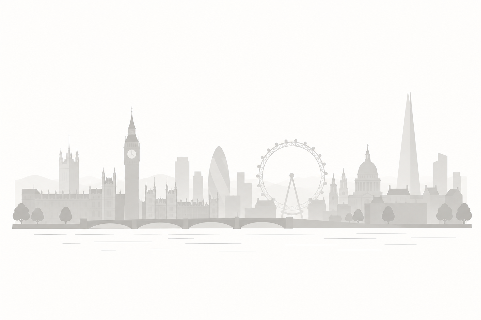 London skyline illustration