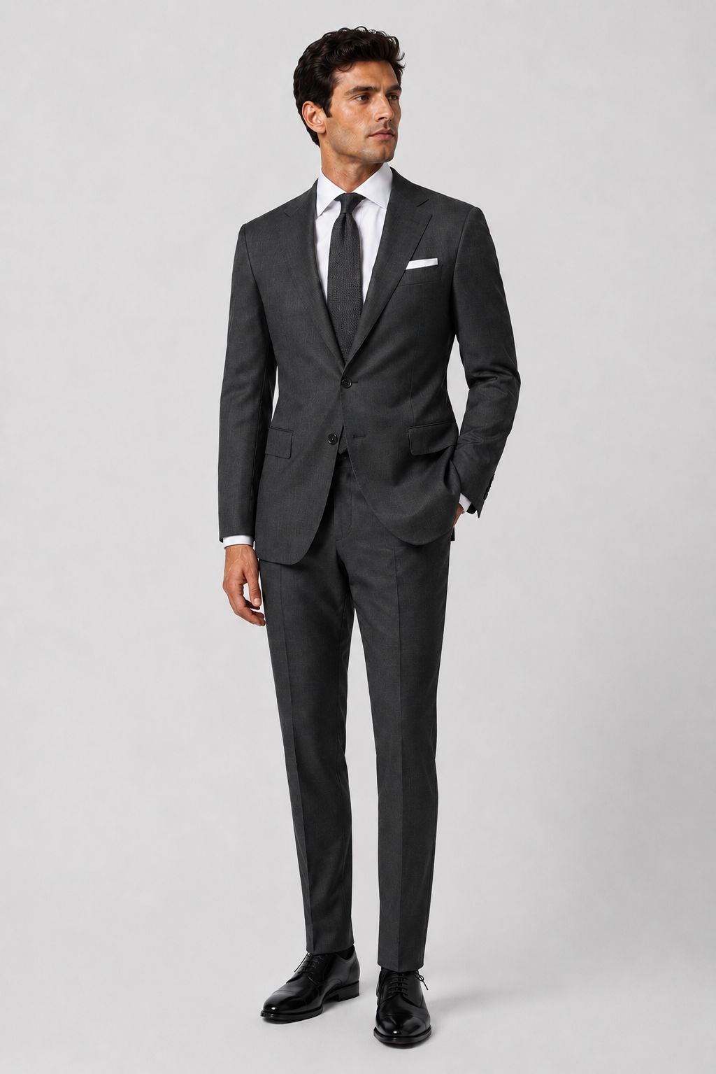 Model wearing a SUITED made-to-measure suit